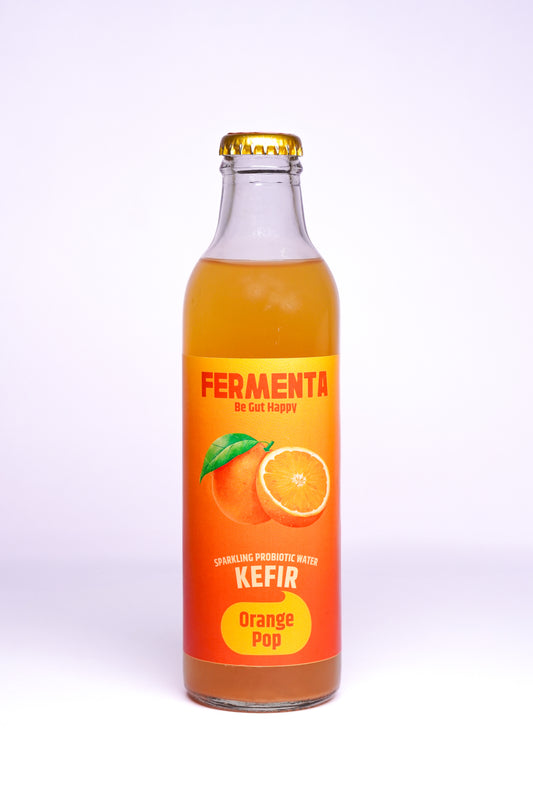 Orange Creme Water Kefir-Probiotic Sparkling Drink | FERMENTA