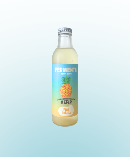 Piña Colada Water Kefir-Probiotic Sparkling Drink | FERMENTA